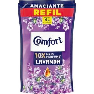 Amaciante para Roupas Comfort Lavanda Refil com 900ml