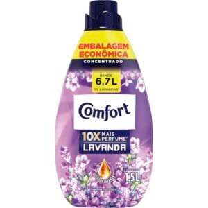Amaciante para Roupas Concentrado Comfort Lavanda Frasco com 1,5L