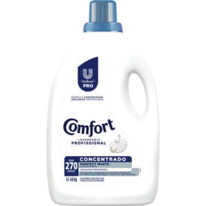 Amaciante Concentrado para Roupas Comfort Perfect white Bombona com 5L
