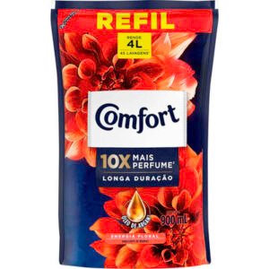 Amaciante para Roupas Concentrado Comfort Energia Floral Refil com 900ml
