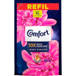 Amaciante para Roupas Concentrado Comfort Brisa Elegante Refil com 900ml
