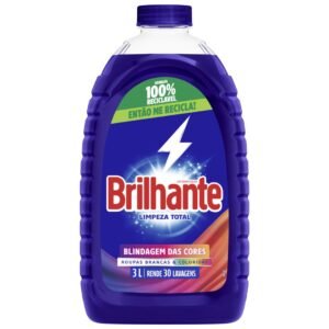 Brilhante Lava Roupas Líquido Limpeza Total 3 Litros