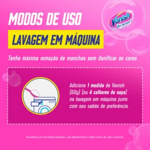 Tira Manchas Vanish Pó Oxi Action 400g Refil Econômico - Imagem 3