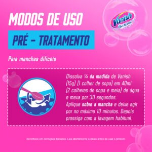 Tira Manchas Vanish Pó Oxi Action 400g Refil Econômico - Imagem 2