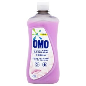 Lava Roupas Omo Líquido Finas E Delicadas Original 450ml