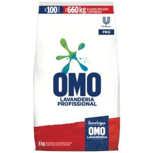 Lava Roupas Pó Lavanderia Profissional Omo Pro Pacote 8kg