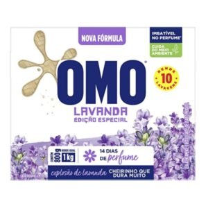 Lava roupas Pó Lavanda Omo Caixa 800g