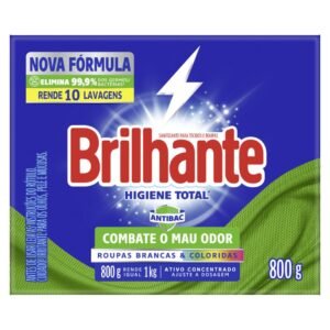 Sabão Em Pó Brilhante Antibacterial Caixa 800 G