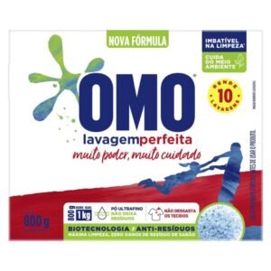 Omo Lavagem Perfeita Sabão Em Pó Caixa 800gr