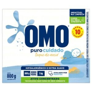 Sabão Em Pó Omo Puro Cuidado 800g
