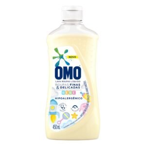 Sabão Líquido Omo Bebê Roupas Finas 450 Ml Frasco