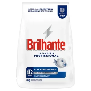 Sabão Em Pó Lavanderia Profissional Brilhante Pro Pacote 8kg