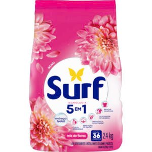Sabão Surf Rosas E Flor De Lis Pó Pacote 2.4kg Floral